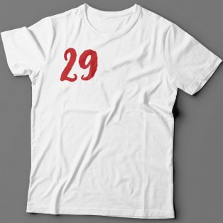 Именная футболка с рукописным шрифтом и мазком кисти #34
